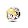 Copper Red Cherry Strawberry Love Heart Charm Fit Original Bracelet New Charms Bead Pendant Diy Jewelry For Women