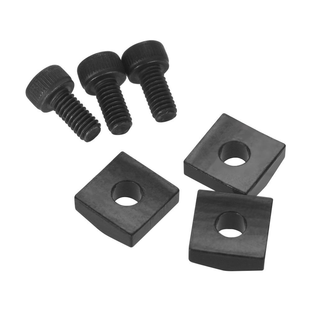 6 PEZZI Blocco Dado di Bloccaggio Nero/Argento/Oro Parti Metalliche per Ponte Tremolo per Sostituzione Chitarra