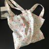 2021 New Poplin Cotton Thin Shoulder Bag Handbag Azalea Flower Floral