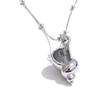 Yhpup 2025 Summer Ocean Style Metal Conch Pendant Necklace Distinctive Stainless Steel Holiday Fashion Jewellery New