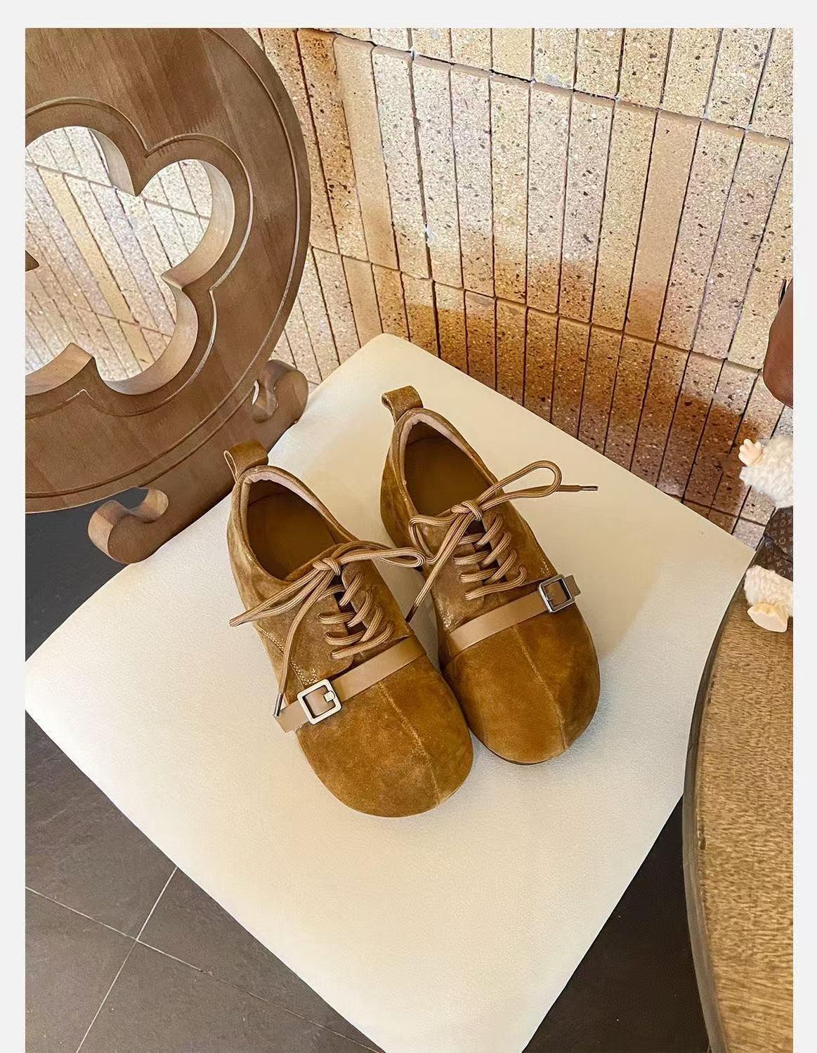 

Japanese retro platform lace-up loafers women s 2025 new college style comfortable height-increasing small leather shoes muffin single shoes 36 верблюд