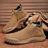 Outdoor Leather Men Sneakers Slip On Casual Shoes Men Walking Shoes Men Loafers Comfortable Hiking Footwear Lightweight 2024