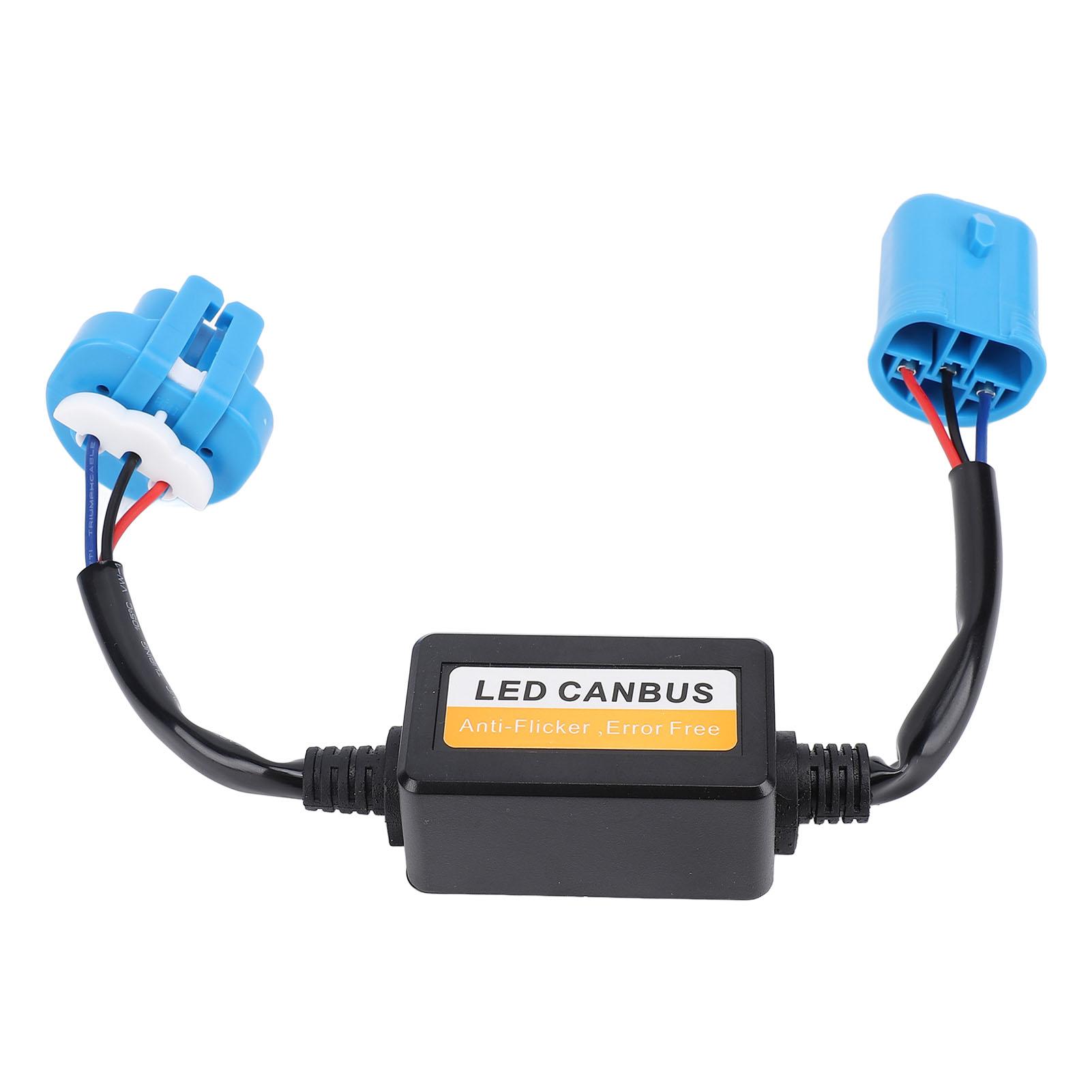 

2 шт. 9004 9007 LED Декодер фары Анти-мерцание DC 9 до 16 В Подключи и играй CANBUS Устранитель ошибок