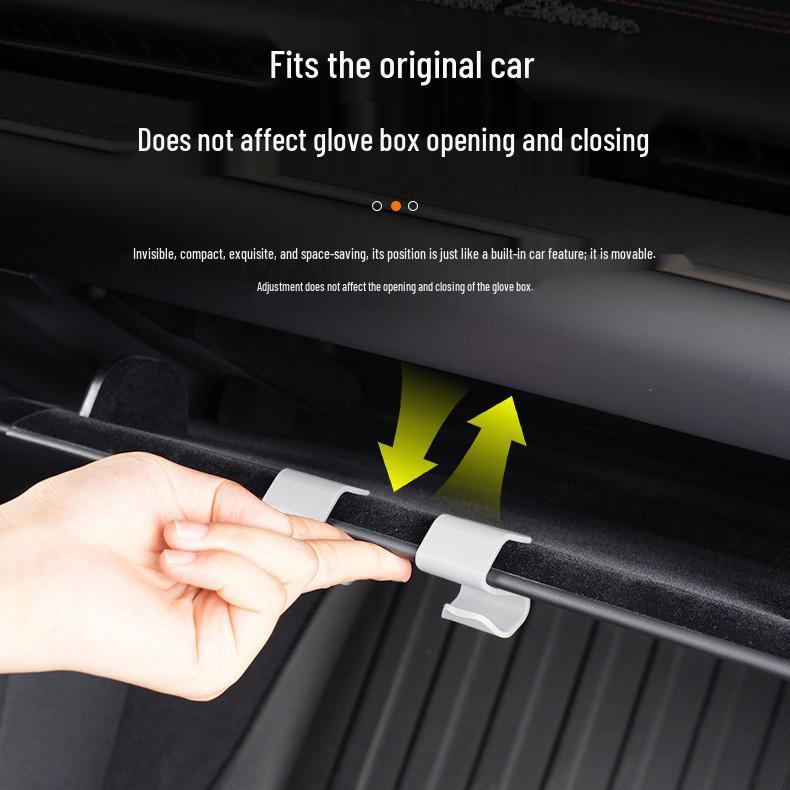 New Energy Vehicle No-Drill Passenger Seat Glove Box Hook for Tesla, BYD & More