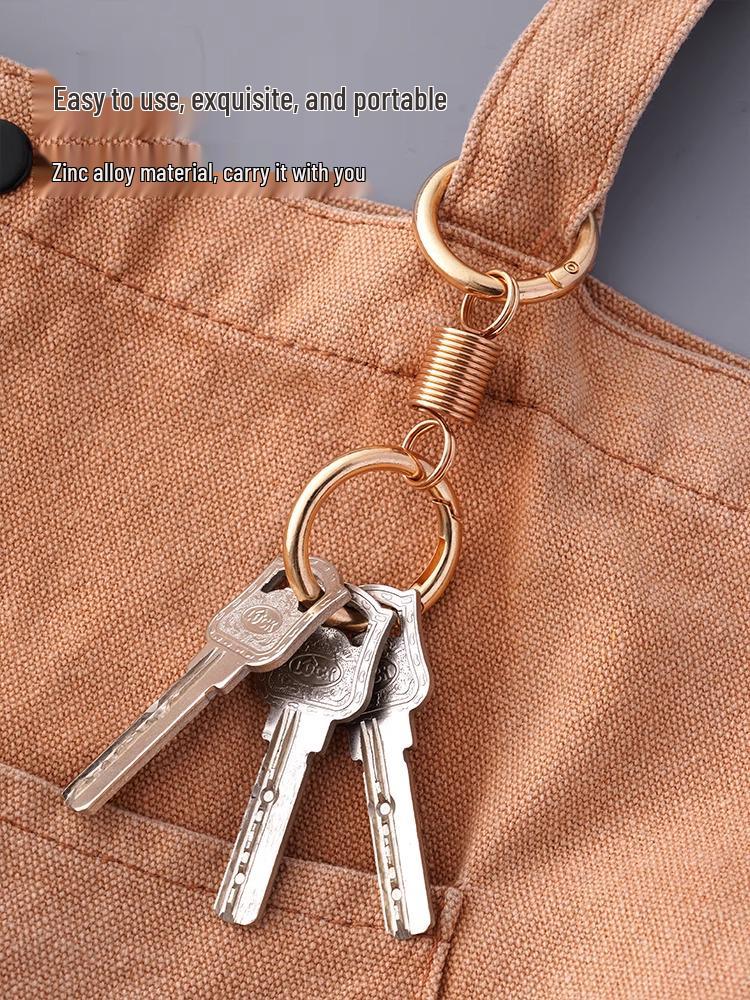 2025 High-End Double Ring Keychain: Spring Edition