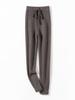 High-Waisted Cashmere Knit Leggings: Soft, Ribbed, Tummy Control, Warm, Slimming, for Autumn and Winter