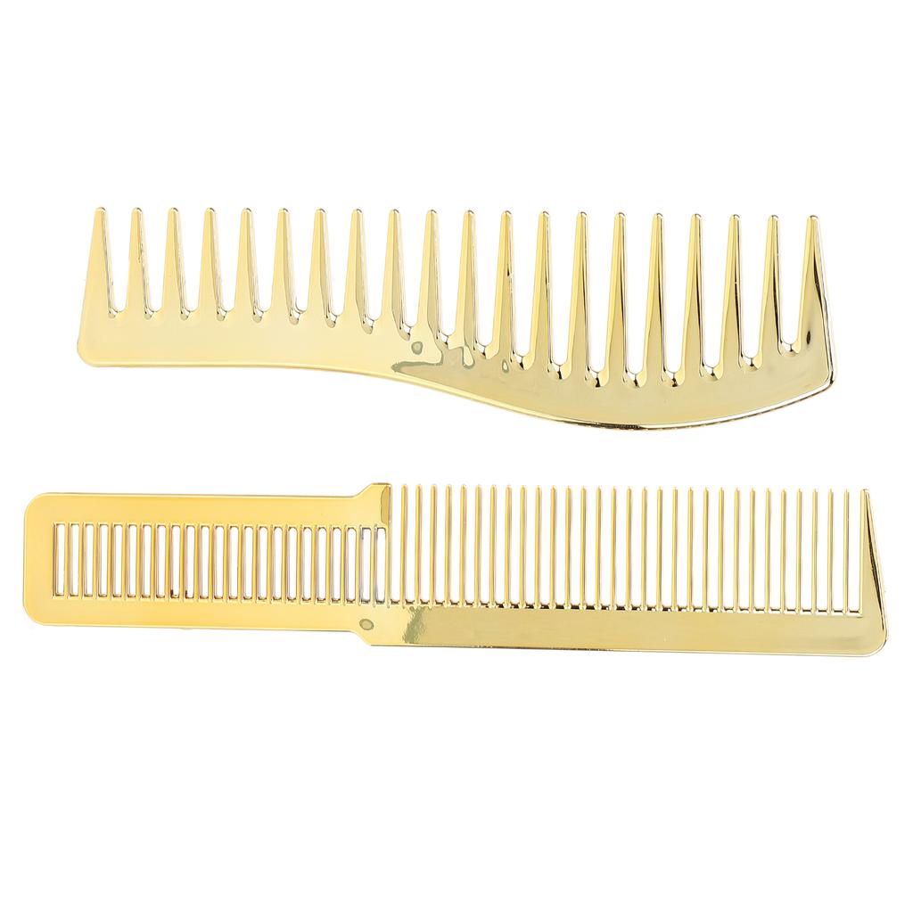 Haarschneidekamm für Friseursalons, breiter Zahnkamm für alle Haartypen, Gold