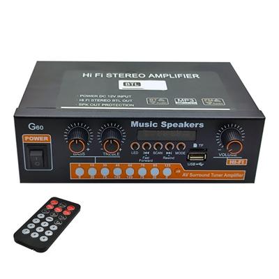 2.0 Channel Stereoes Amplifiers Bluetooth-compatible 5.0 25W+25W Home Sound Receiver With USB TF AUXs Input Bass Trebles Control For Car Home Theater