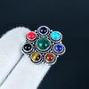 7 Chakra Edelstein Handgefertigt 925 Sterlingsilber Ring - Böhmischer Schmuckring - Handgefertigter Boho-Schmuck für Frauen & Männer, Geburtstagsgeschenke
