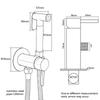 Brushed Gold Brass Hand-held Wall-mounted Bathroom Kitchen Toilet Faucet with Stand Hybrid Hot And Cold Water Bidet Sprayer