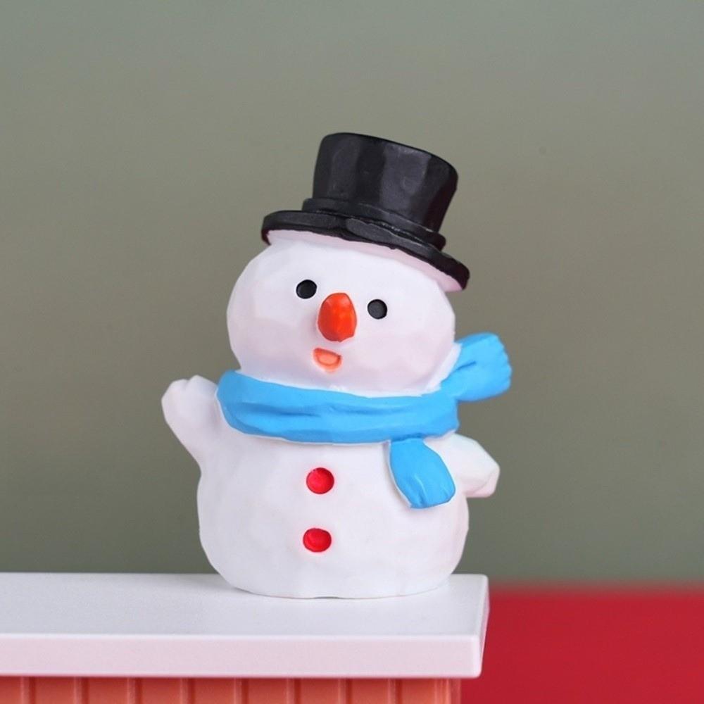 Cute Christmas Decorations Small Size Miniature Ornaments Mini Resin Figurines  Desktop Decorations