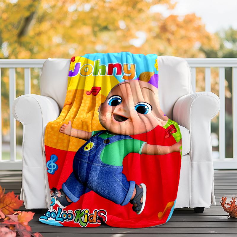 Coperta Stampata a Tema CoComelon - Perfetta per Divano, Letto, Viaggi e Uso Esterno | Lavabile in Lavatrice, Accogliente e Durevole.