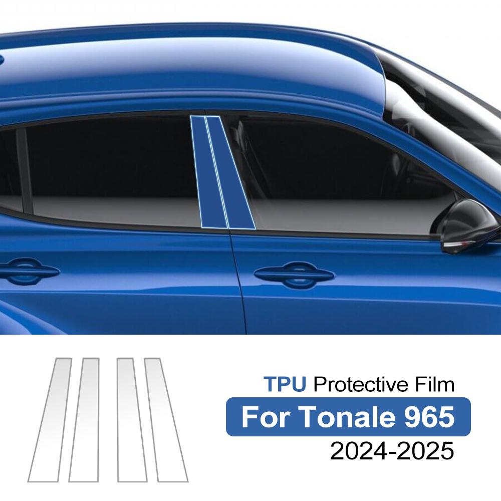 Per Alfa Romeo Tonale 965 2026-2026 Pellicola Protettiva in TPU per Montante B dell'Auto Adesivo Antigraffio Cover Trim in PPF Pre-tagliata Accessori
