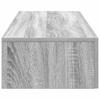 Wall Mounted Shelf with Drawers Grey Sonoma 100 x 36 x 19 cm Particleboard
