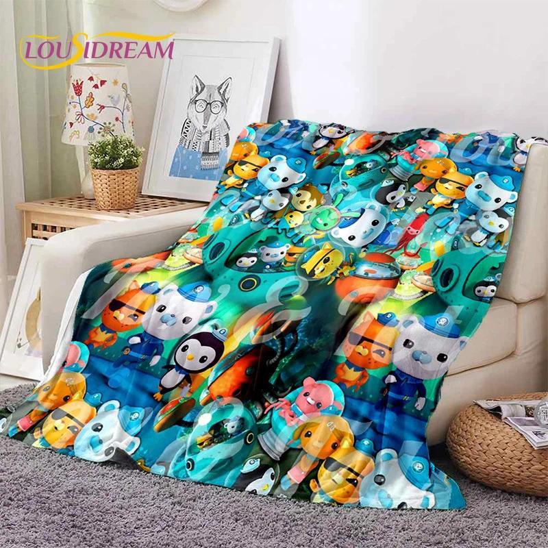 The Octonauts Barnacles Cute Cartoon Soft Blankets,Keep Warm Flannel Throw Blanket for Picnic Beds Sofa Home Custom blankets
