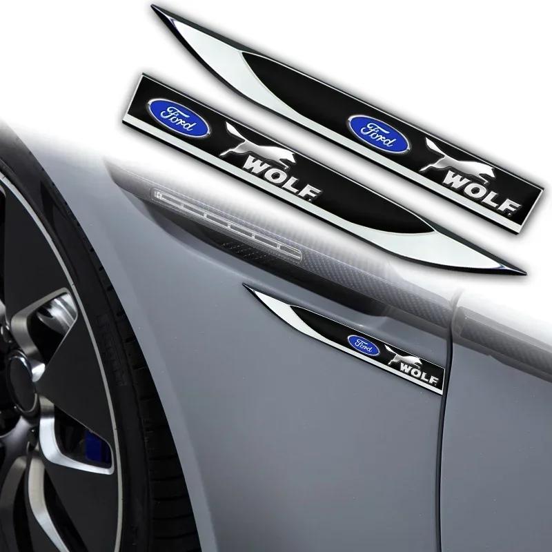 Car Sticker Hot For Ford 2PCS Side Sports Decals Car Body Decoration Stickers For Ford Focus 2 3 1 Fiesta MK1 MK2 MK3 MK7 Fusion