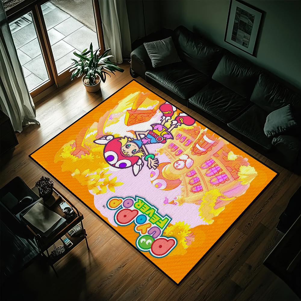 Game P-Puyo Puyo Small Carpet Bedside Kitchen Bath Living Home House Bedroom Floor Mat Doormat Rug Decoration