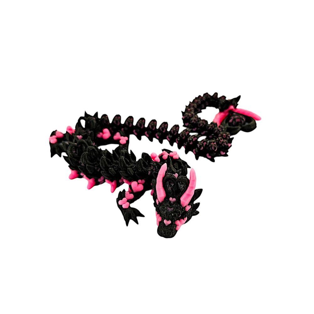 Chinese Dragon 3D Printed Dragon Simulated Eye 3D Articulated Dragon Toys  Kid Gift