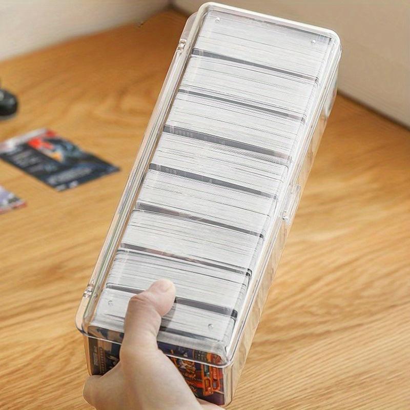 1pc Transparent Hot Trading Card Deck Box Large Capacity Container Card Organizer Storage Collectible Game Card Cases