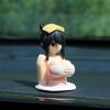 1pcs Anime Doll Interior Car Dashboard Decorations Widget Sexy Anime Chest Shaking Ornament For  Bedroom/ Home/ Office