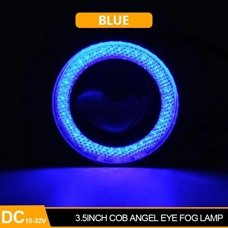 Car COB Auto DRL Led 12V HeadLamps Angel Eyes Fog Lamp Waterproof Headlights Daytime Running DayLight Turn Signal Trunk Led