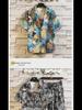 Men's Ice Silk Quick-Dry Floral Two-Piece Set: Trendy Summer Short-Sleeve Shirt & Beach Shorts, Couples' Matching Outfit.