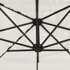 White Sun Umbrella with Steel Pole 223 x 223 x 213 cm