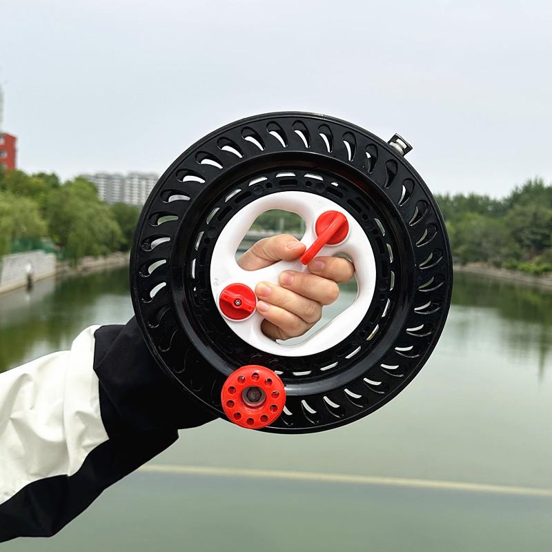 

Retractable Kite Reel with Brake & Anti-Reverse Handle, Sea Fishing Wheel