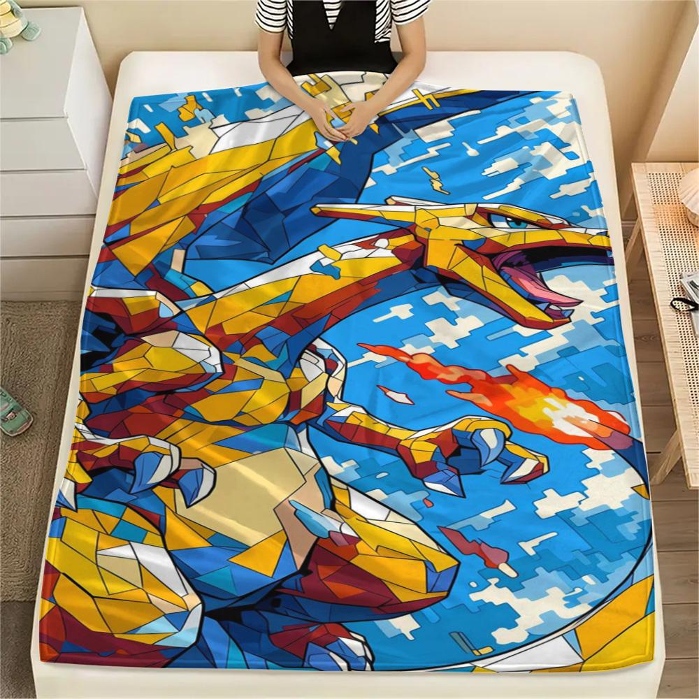 

Charizard Unique Print Blanket, Daily Use Flannel Blanket Fit for Bedrooms, Sofas, Chairs, Picnics and Trips.-TING 75x90cm