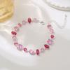 Bracciale da Donna Colore Dopamina con Pietre Preziose - Zircone Arcobaleno di Lusso, Design di Nicchia Versatile.