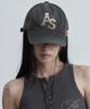 Aejeuyua Washed Logo Ball Cap Charcoal