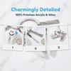 Cute Smiling Tooth Keychain With Floss Toothbrush Toothpaste Charms Key Ring Friendship Gift