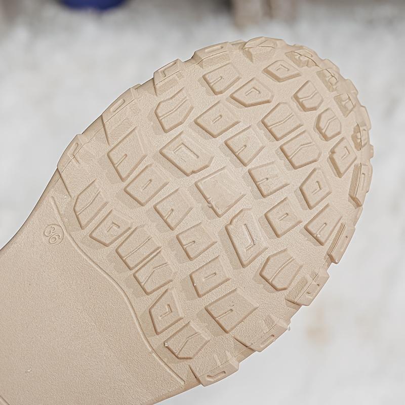 Women's High-Top & Ankle-Length Winter Snow Boots Warm Faux Cover Upper Plush Lining & Non-Slip PVC Sole Versatile for Outdoor Lace-Up Boots