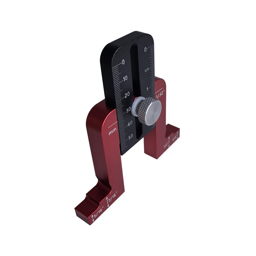 Woodworking Depth and Height Gauge for Table Saw, Circular Saw, Engraver, and Router Bit Adjustment