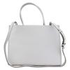 Tory Burch Ella Double T Embossed Logo Adjustable Detachable Shoulder Strap Leather Tote Shopping Bag Women Tote Bay-Grey 145612-029