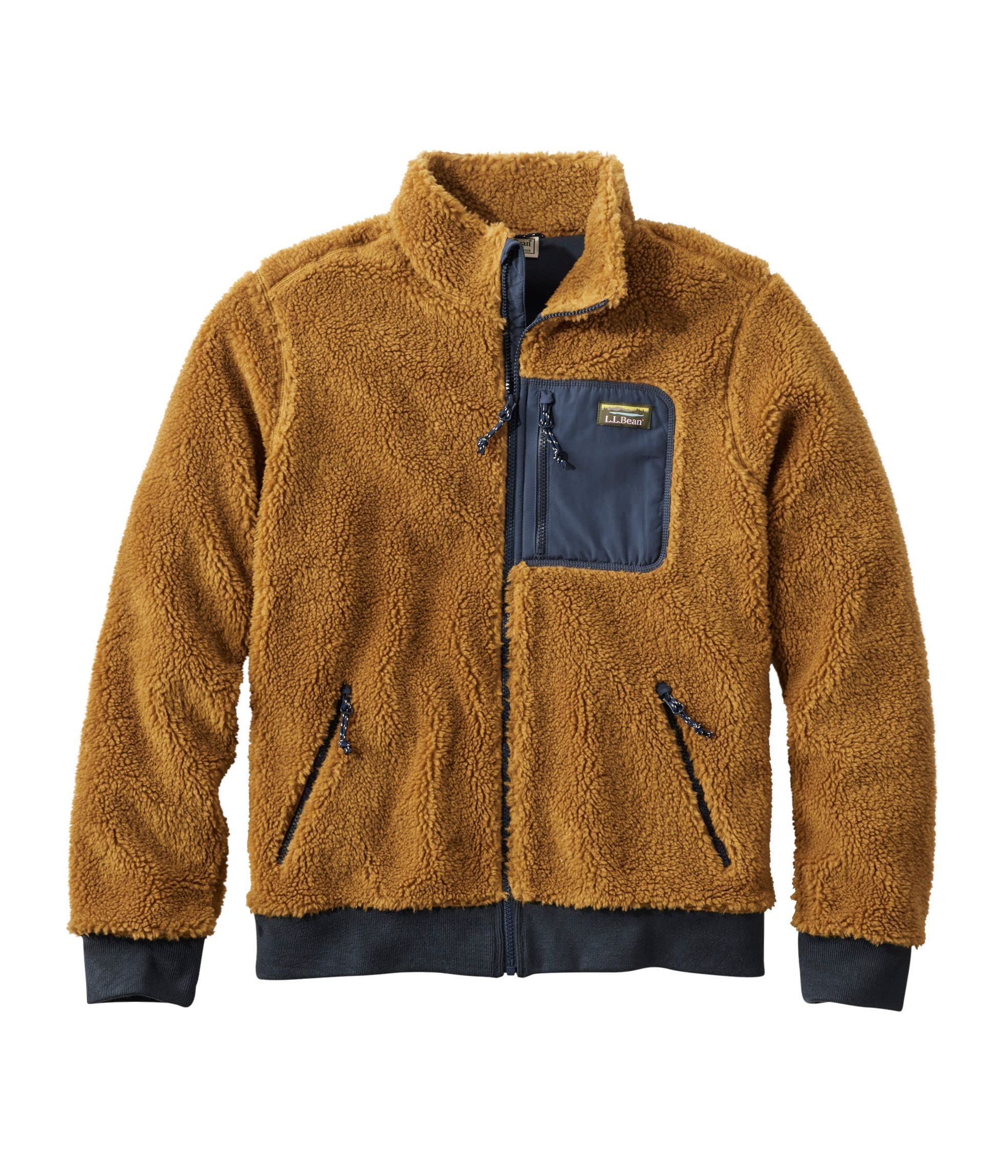 

Куртка Beans Sherpa Fleece Jacket US Fit Regular S Antique Navy Multicolor 1000137210 [LLBE] мужская, золотистая/углеродистая