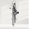 Adorable Girly Pearl Bow Miu-style Bag Charm Leather Heart Keyring Charm – Utterly Delightful