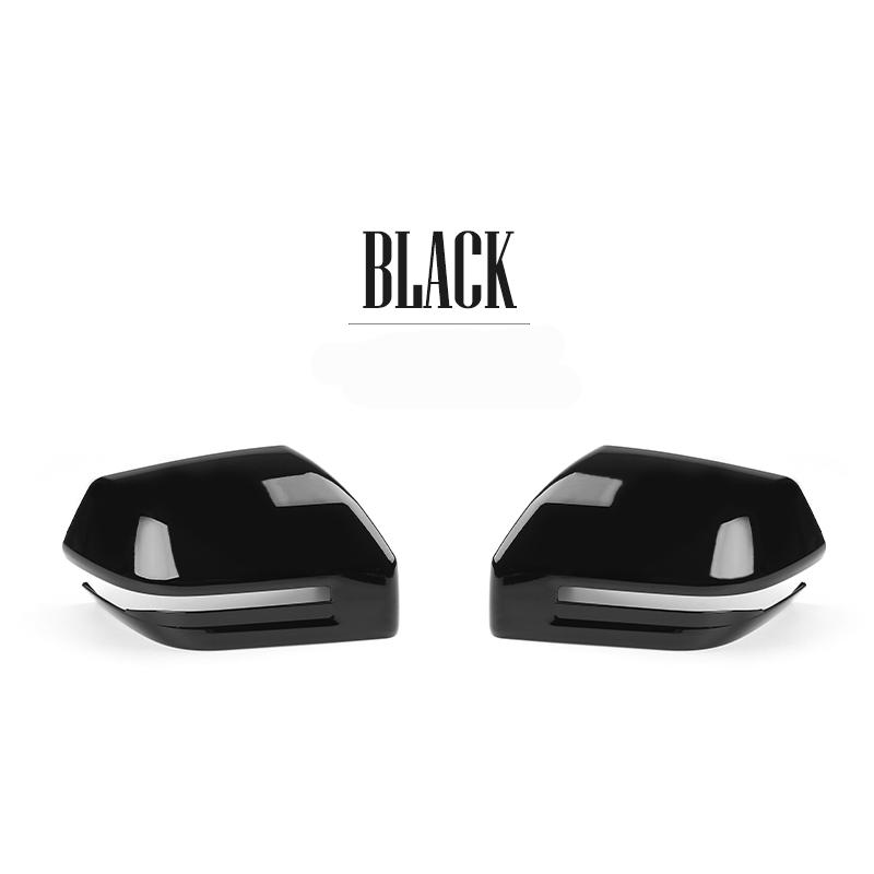 Car Carbon Fiber/Black Style Rear View Mirror Cover Side Mirror Trim Frame ABS Material LHD RHD Suitable For KIA EV9 2024-2025