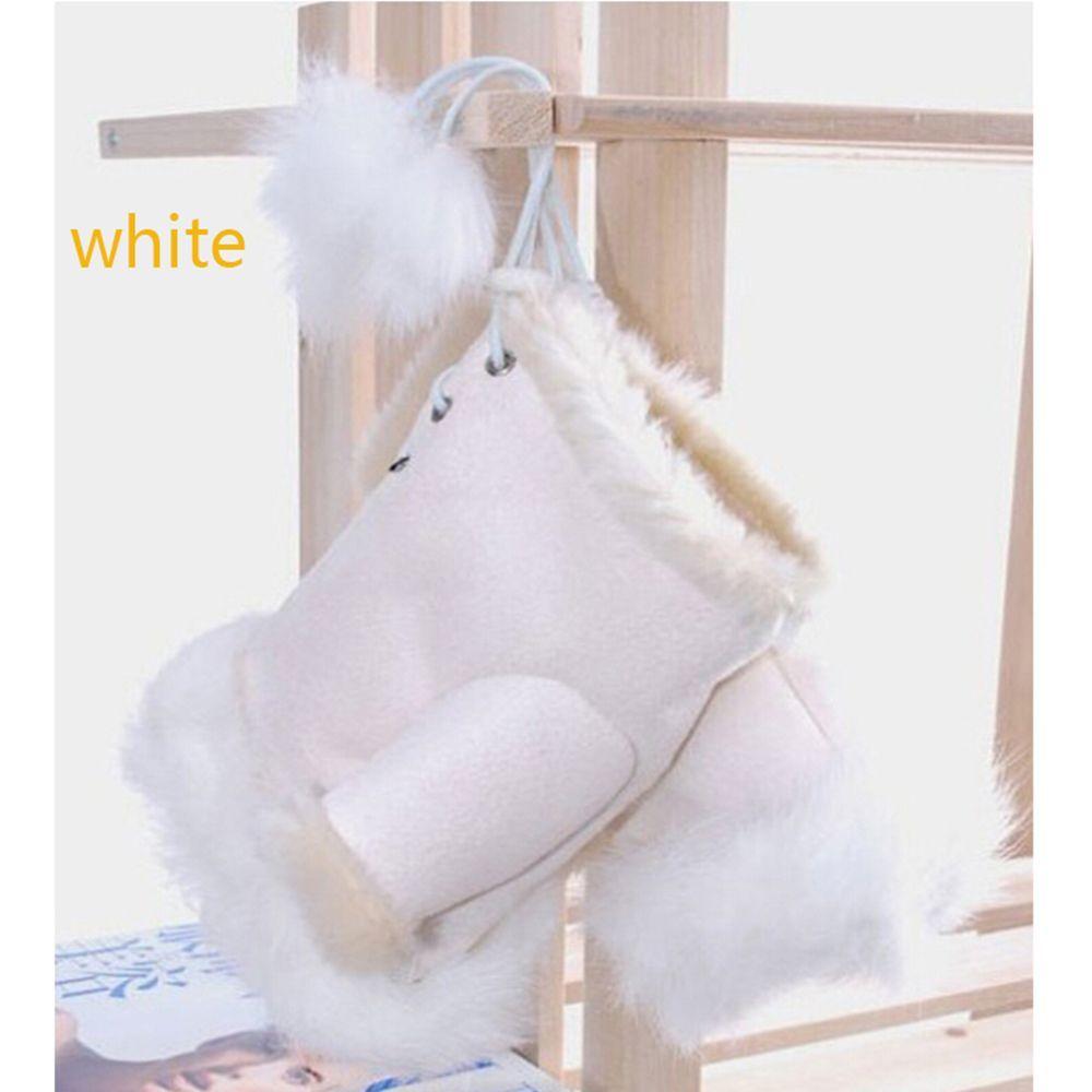Gift Lady New Genuine Color Soft Trim Wrist Warm Rabbit Fur Women Gloves Fingerless