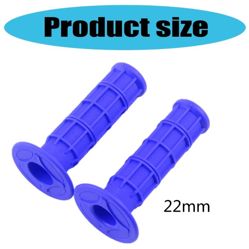 Motorcycle Rubber Hand Grips 22mm 7/8'' Handlebar Grips Universal Motorcycle Modification Hand Grips