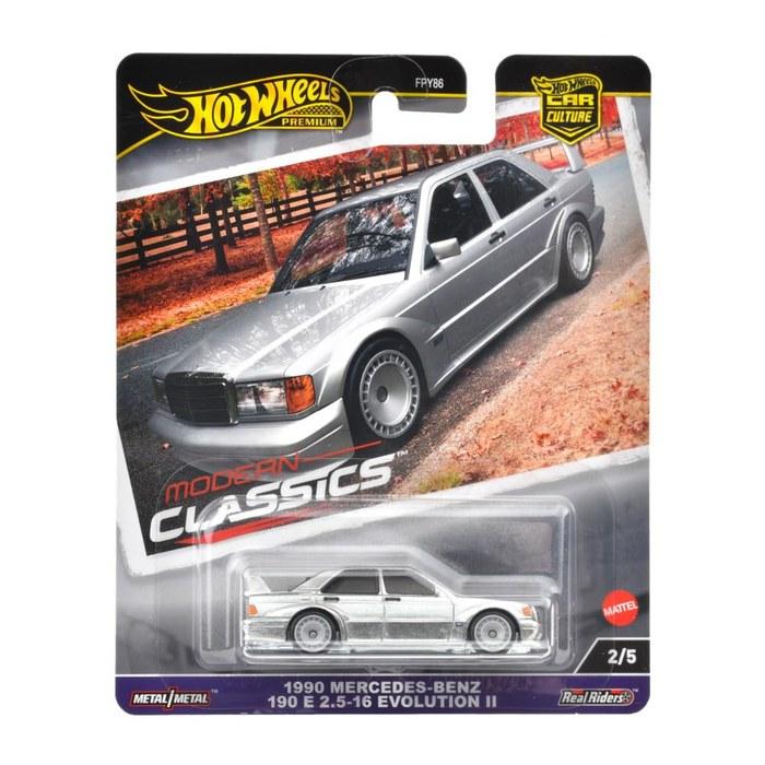 Hot Wheels Car Culture Modern Classics Mercedes-Benz 190 E 2.5-16 Evolution II (Silver) 1/64 Scale