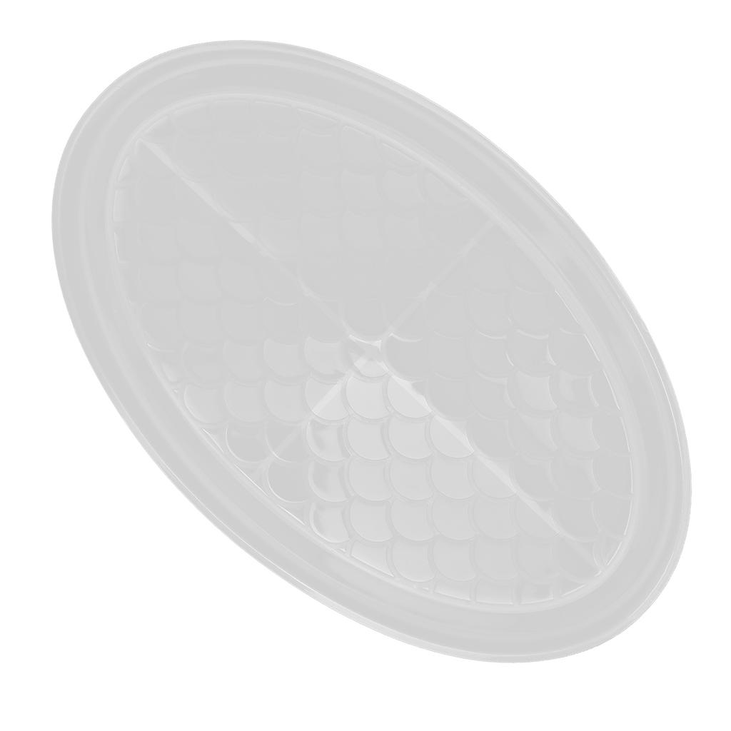 Resin Tray Molds Fish Scale Shape Design Easily Demold Repeated Use Soft DIY Resin Tray Molds for Jewelry Storage Dishes