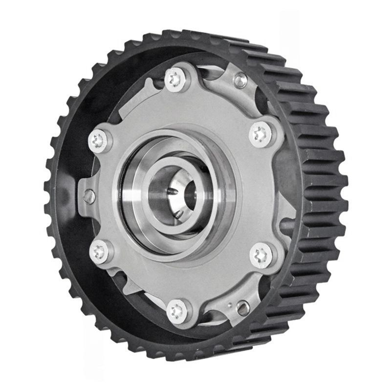 A21E-Engine Camshaft Dephaser Pulley 6900015 9454787 For Volvo S40 I V40 1.6L 1.8L 2.0T Cylinder Head Camshaft Gear Pulley Black Silver