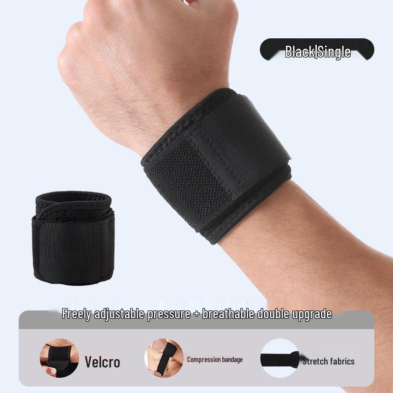 Wristband Elastic Compression Sports Bandage - Sweat-Absorbent, Breathable Hand Protection for Basketball, Badminton, Weightlifting, Men & Women