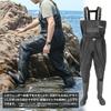 Gran Walker Fishing Waders Chest High Waders Radial Sole Fishing Shoes Waterproof Disaster Prevention Goods BK S M L XL 2XL Gran Walker size radial