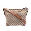 Used GG Canvas Sherry Line Shoulder Bag 337598 Canvas Leather Beige Brown Used Women