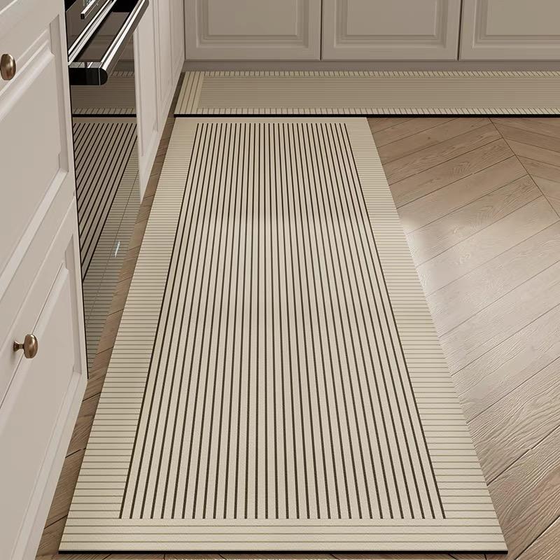 American Light Luxury Kitchen Special Diatom Mud Mat Absorbent, Dirt Resistant, Non-Slip Mat Home Long Foot Mat