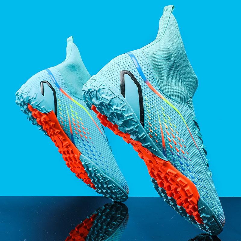 Professionelle Herren Fußballschuhe Hoher Knöchel Fußballschuhe Lange Stollen Outdoor Fußball Trainingsschuhe Kinder Herren Damen Fußballschuhe