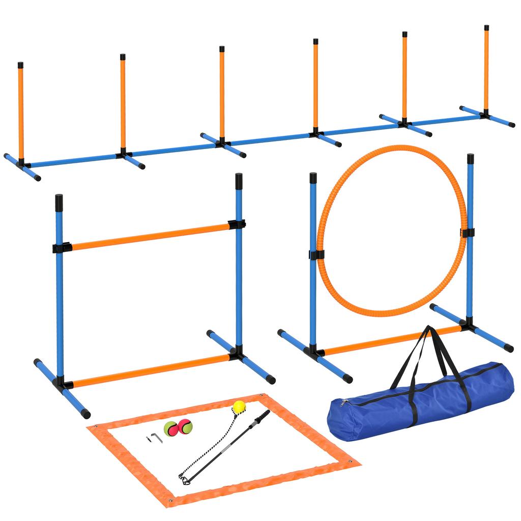 Agility Set Dogs 7 Piece Agility Equipment For Dog Training Plug In Hurdle Set For Games Training