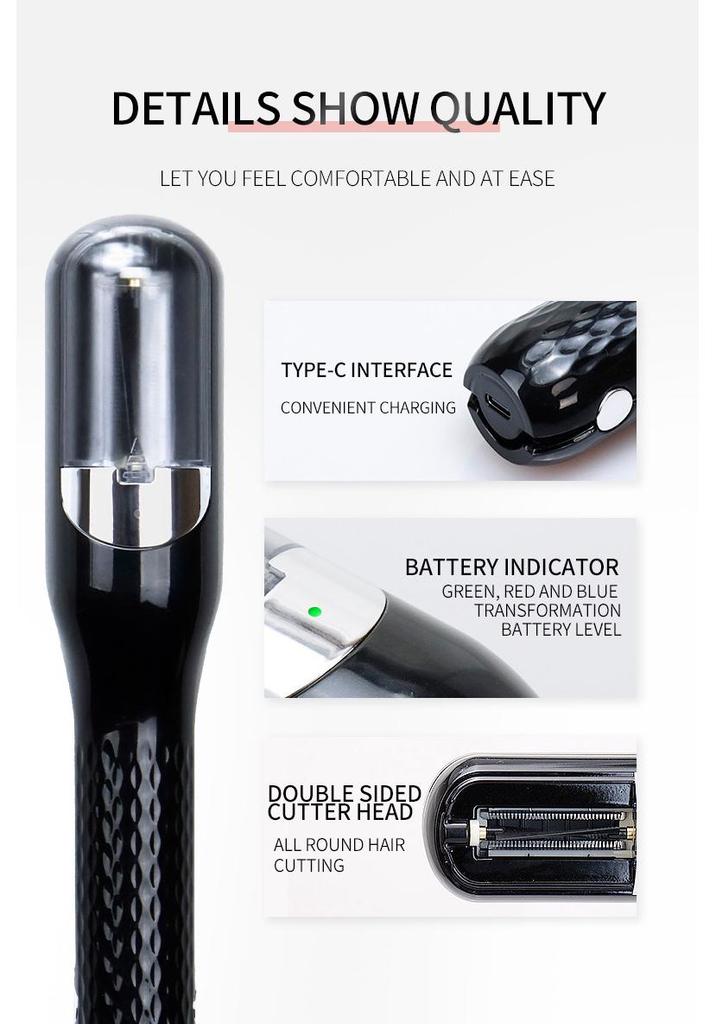 Portable Automatic Electric Hair Trimmer for Split Ends with Charger - Multi-Functional Home Use